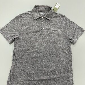 NWT Goodfellow & Co Men's Gravel Gray Polo Short Sleeve Shirt Size Large